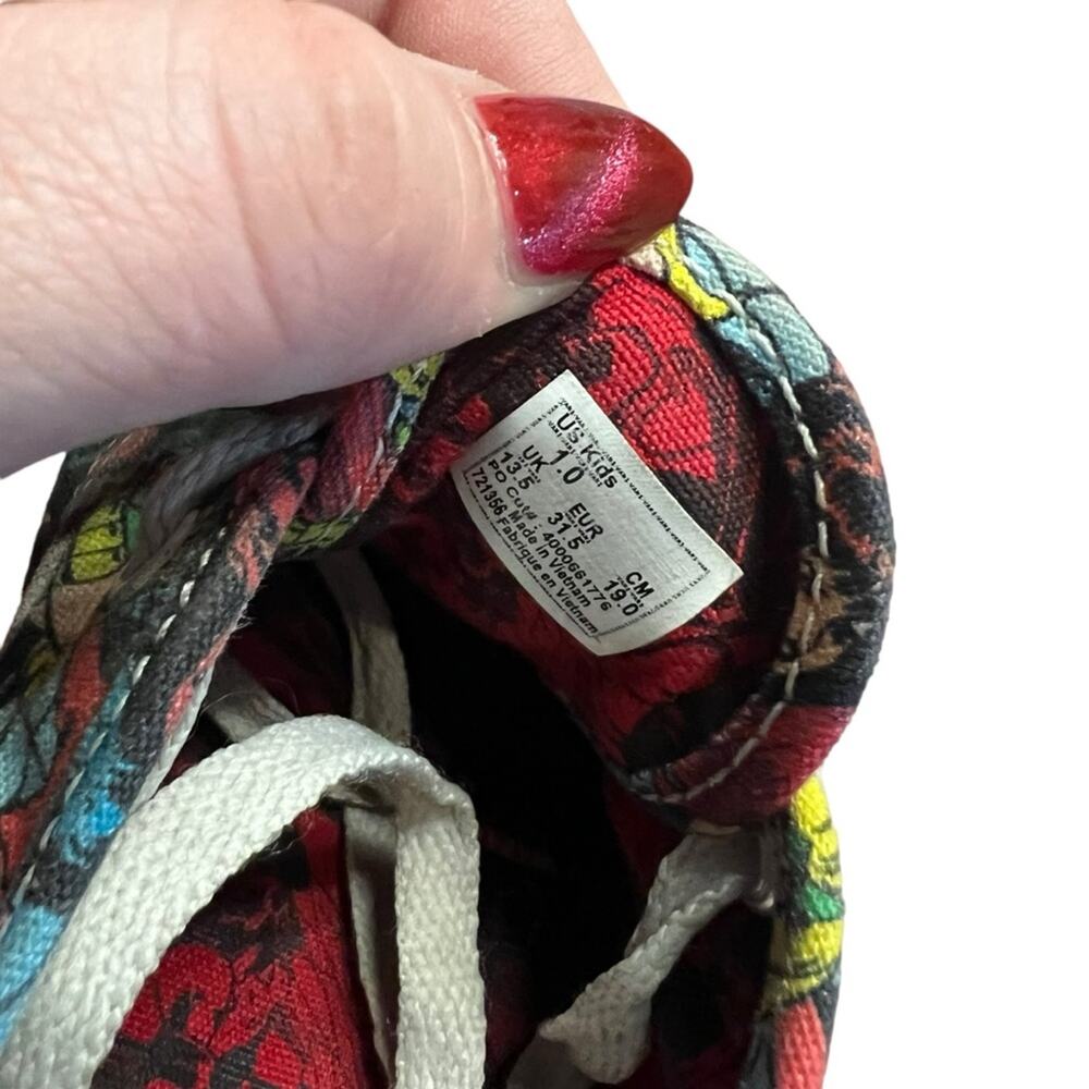 Vans Kids Multicolor Comic Print Sneakers - Red, Blue, Yellow, Green - Picture 9 of 9